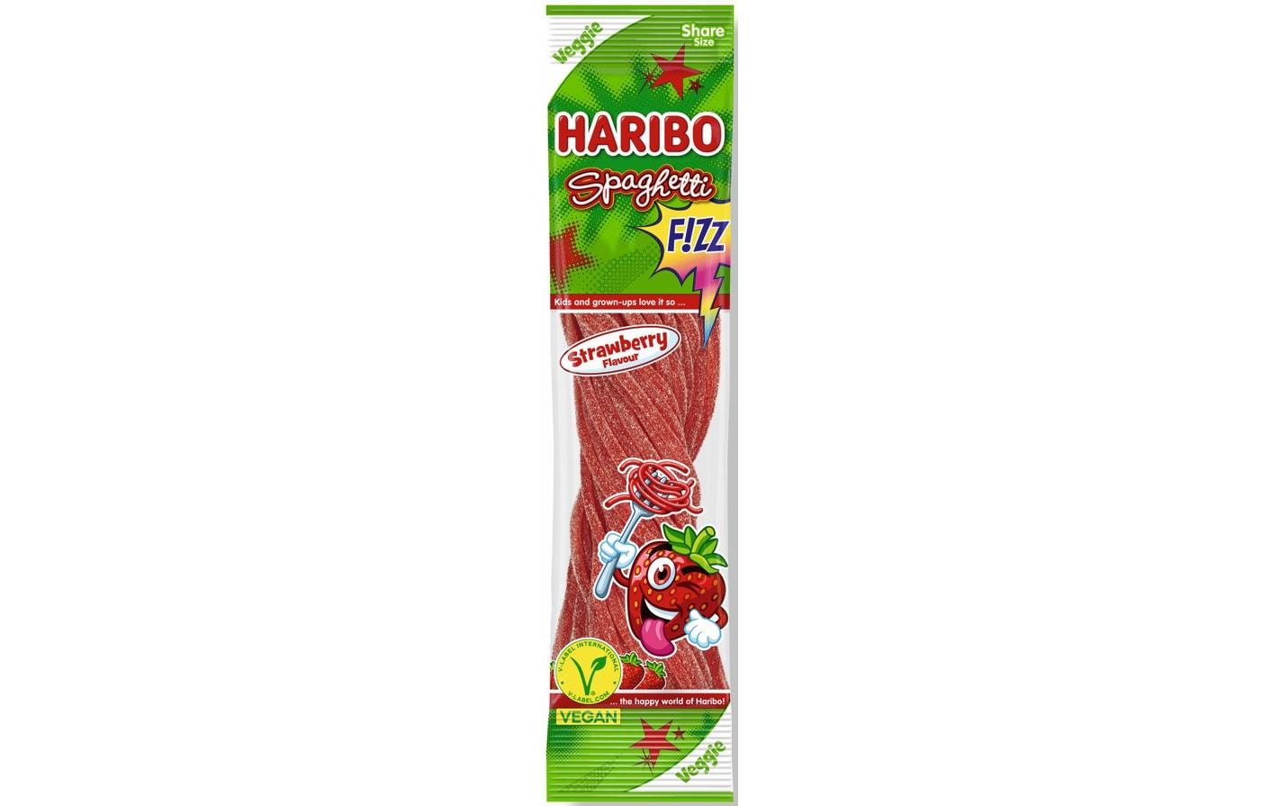 Haribo Gummibonbons Spaghetti Erdbeer vegan 200 g