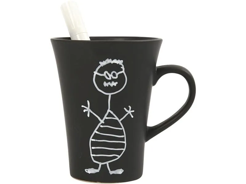 Creativ Company Tasse Schwarz, 1 Stück Creativ Company Tasse Schwarz, 1 Stück