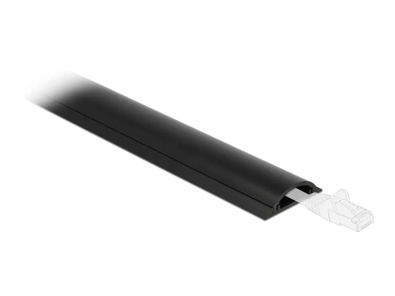 Delock Kabelkanal selbstklebend 1 m x 70 mm Schwarz Delock Kabelkanal selbstklebend 1 m x 70 mm Schwarz