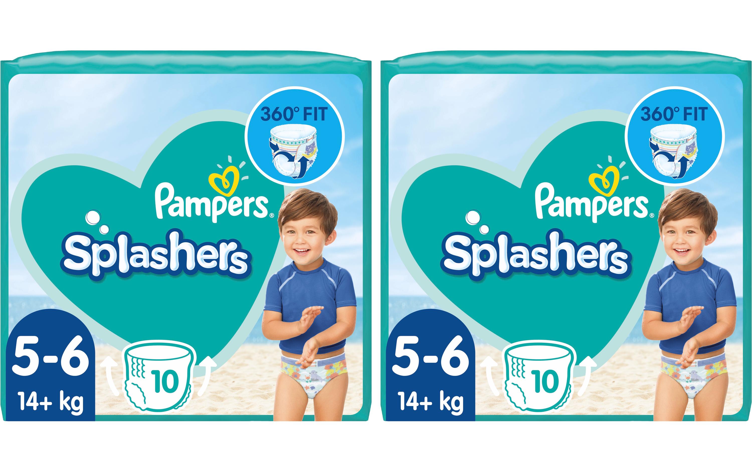 Pampers Windeln Splashers Tragepack Grösse 5-6, 2x 10 Stück
