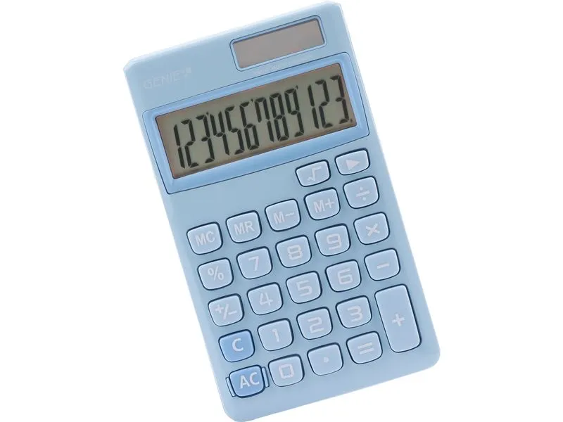 Genie Taschenrechner 212B Blau