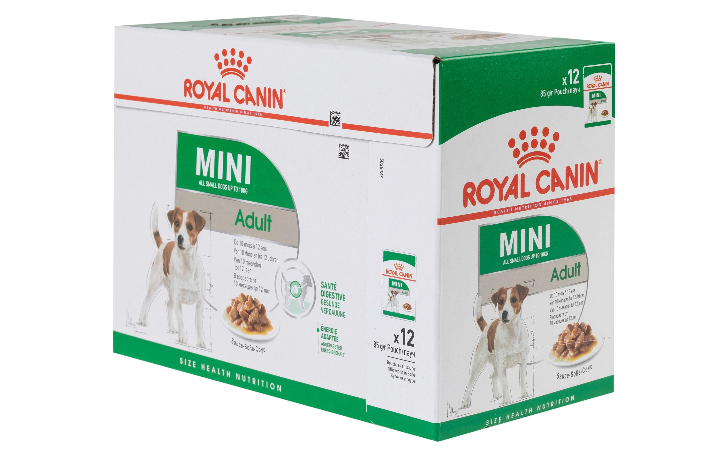 Royal Canin Nassfutter Health Nutrition Mini Adult Sauce, 12 x 85 g