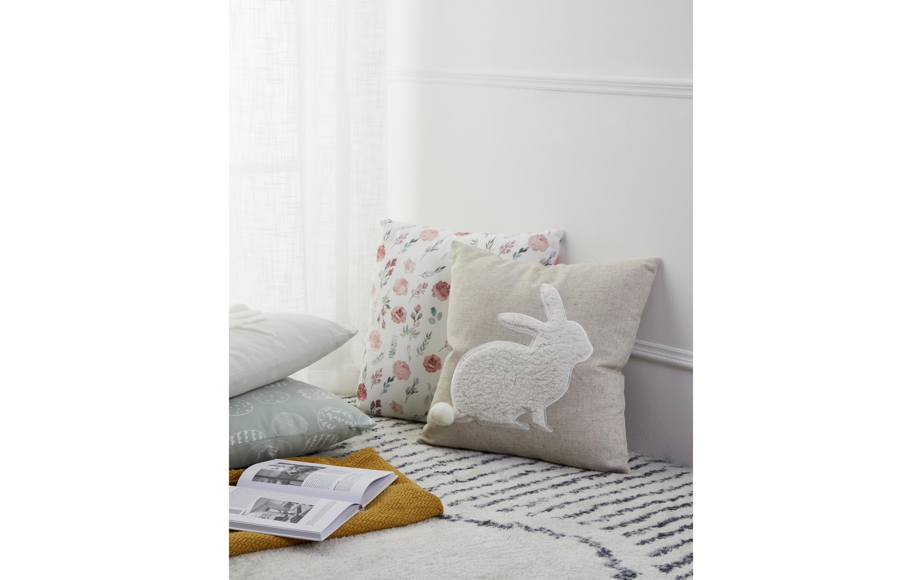 EGLO Kissen Chevery 45 cm x 45 cm, Braun