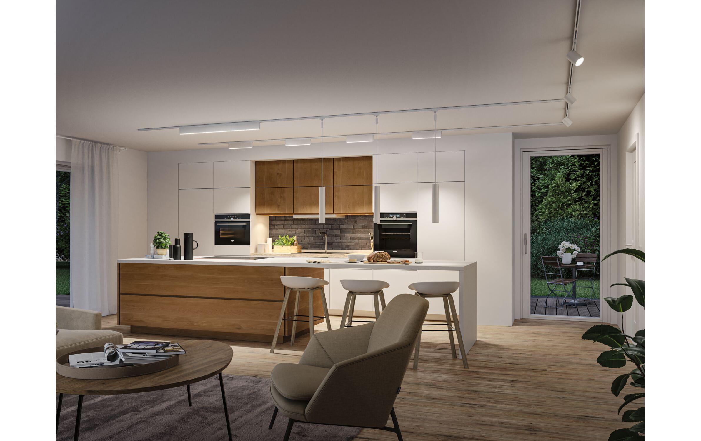 Paulmann URail LED Lightbar Zelos 10W, 3000K, signalweiss Paulmann URail LED Lightbar Zelos 10W, 3000K, signalweiss