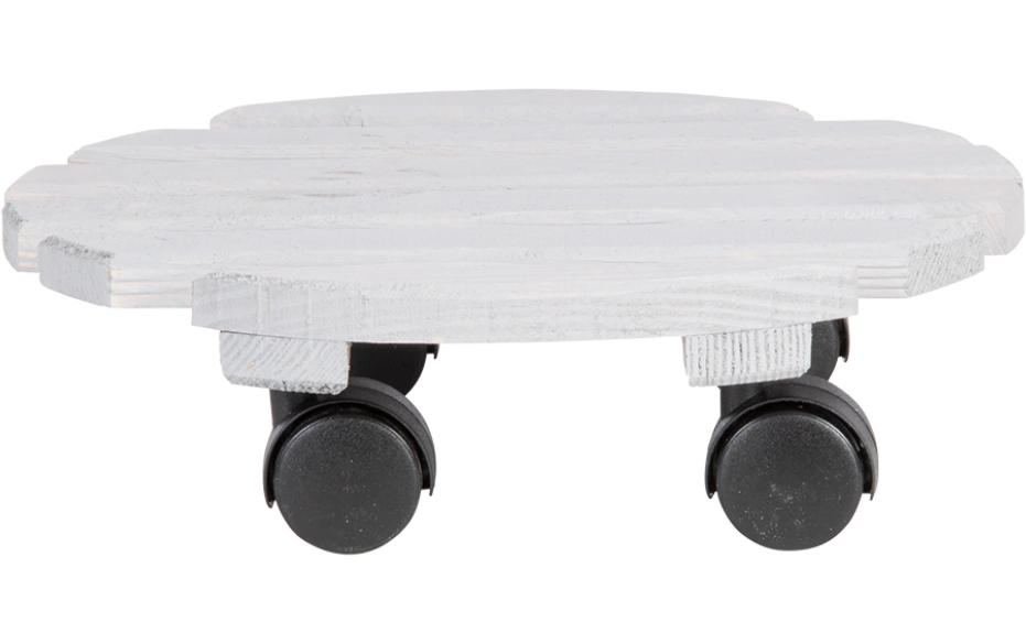 Esschert Design Rolleruntersetzer Rund L Grau/Schwarz