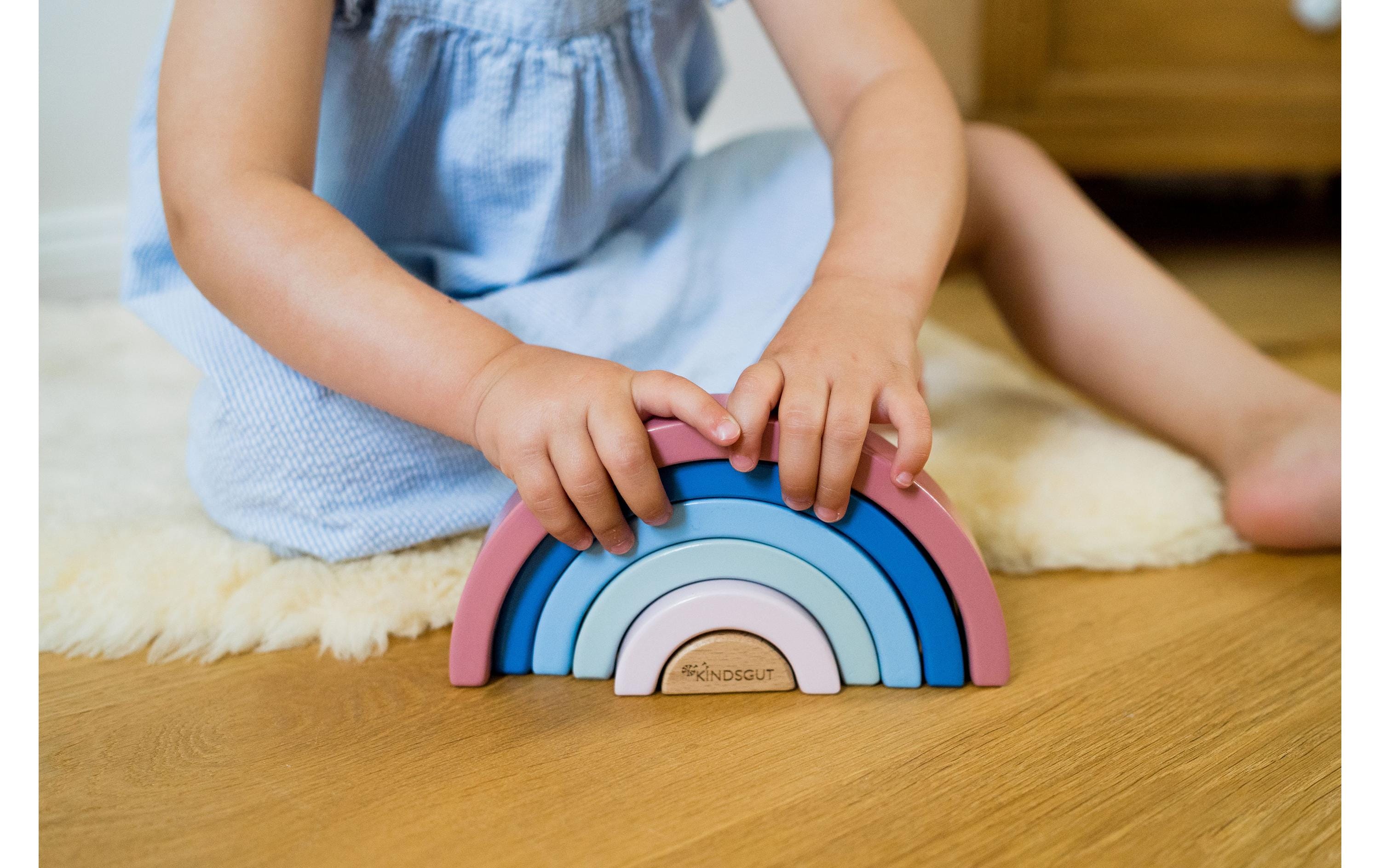 Kindsgut Stapelspielzeug Holz-Regenbogen