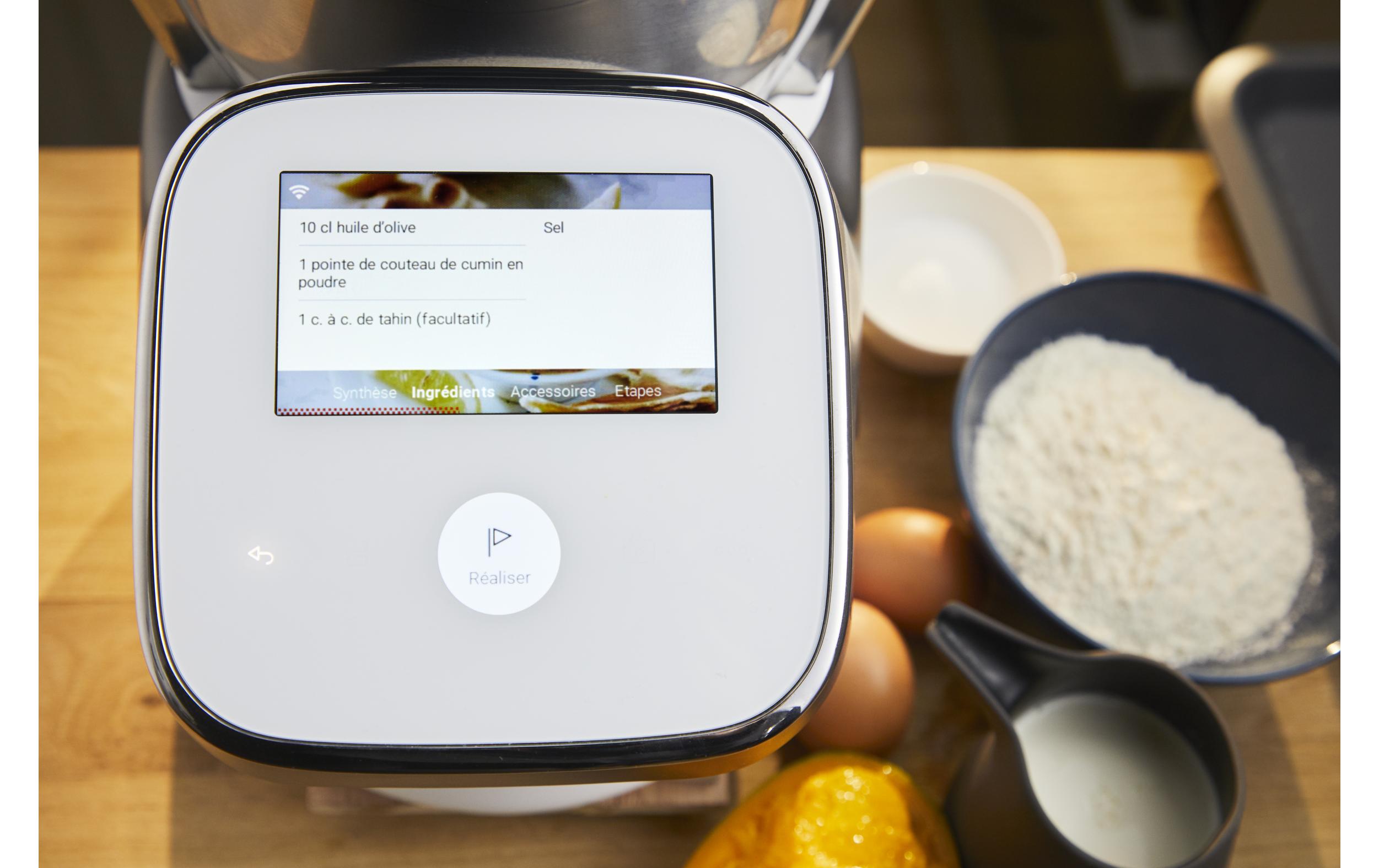 Moulinex Küchenmaschine i-Companion Touch XL Silber/Weiss