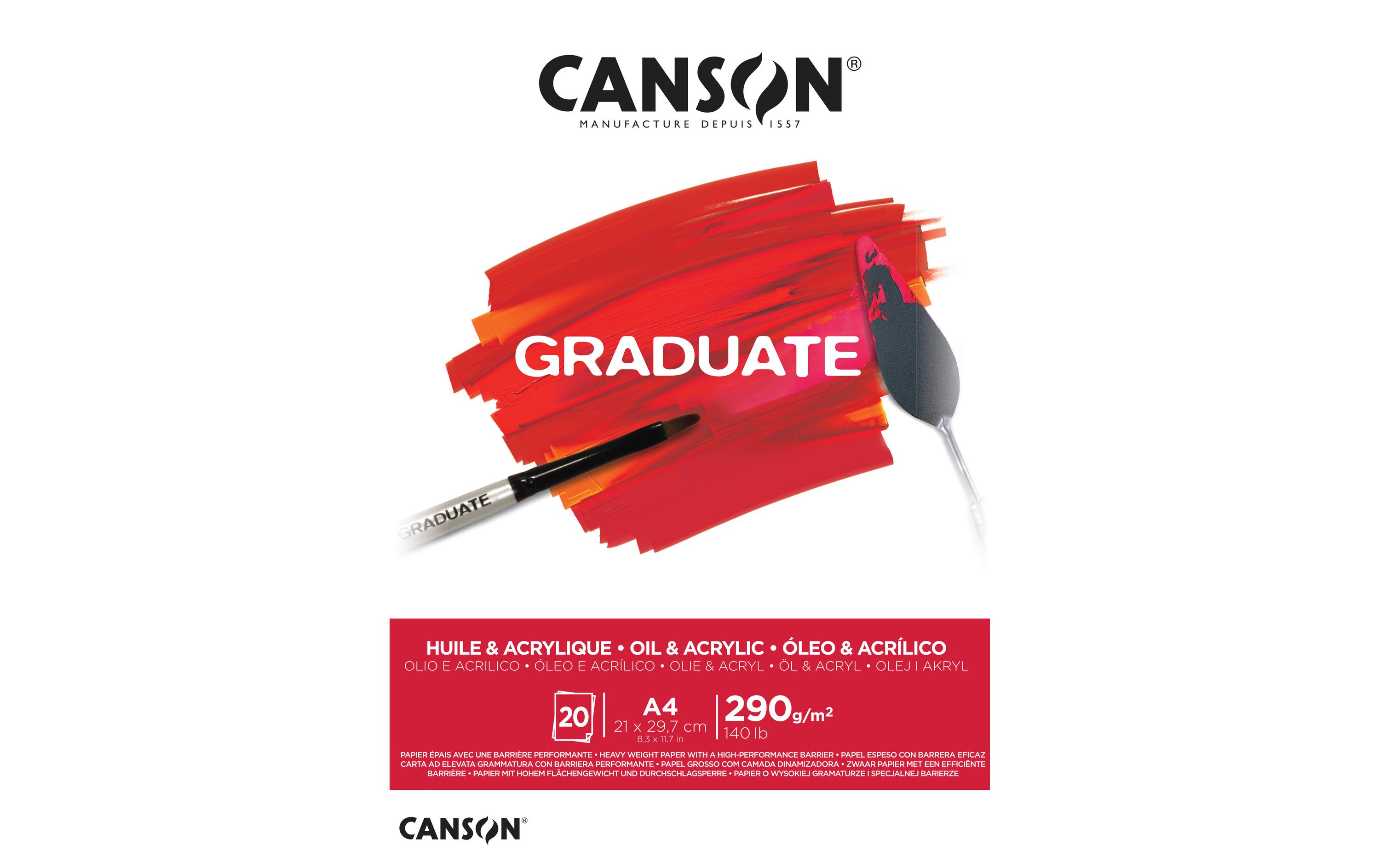 Canson Acrylpapier Graduate A4, 20 Blatt Canson Acrylpapier Graduate A4, 20 Blatt