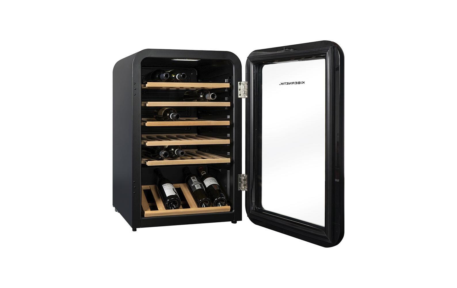 Kibernetik Weinkühlschrank WKH49S Rechts, Schwarz