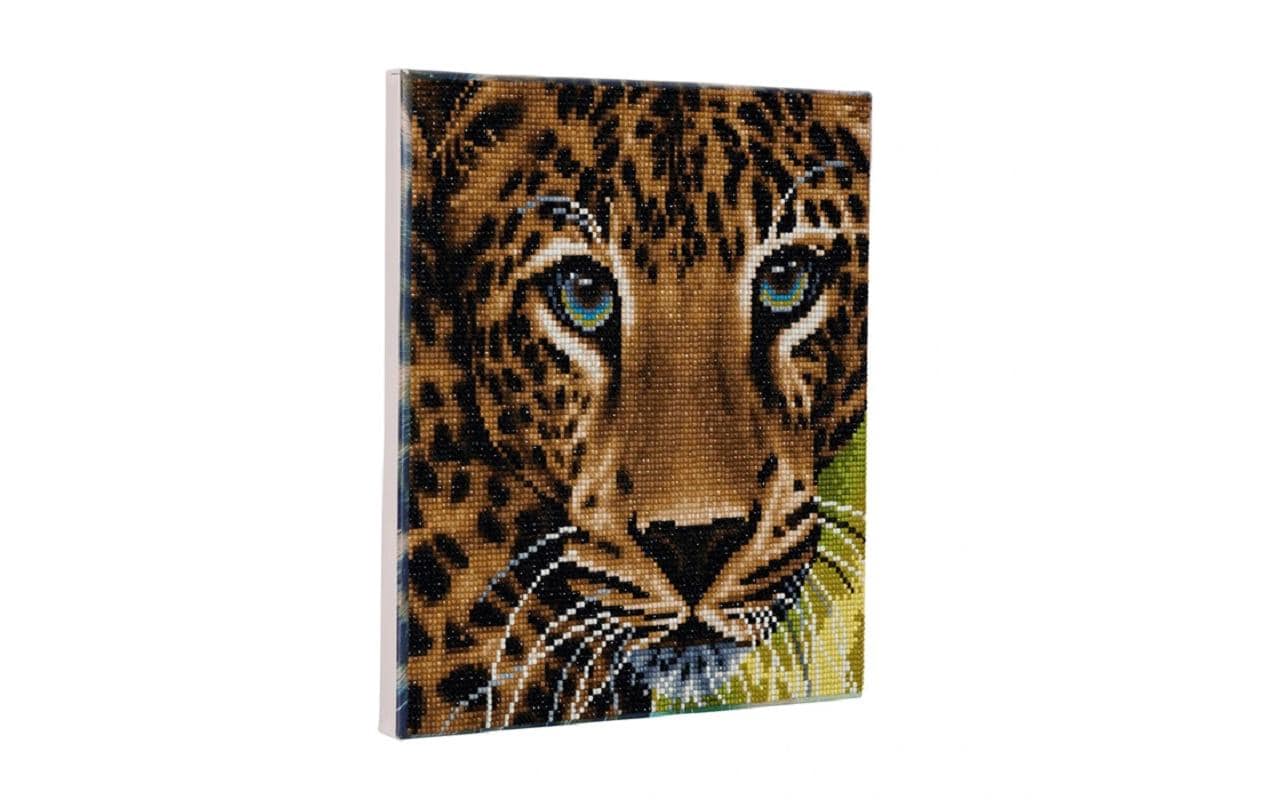 CRAFT Buddy Bastelset Crystal Art Kit Leopard 30 x 30 cm