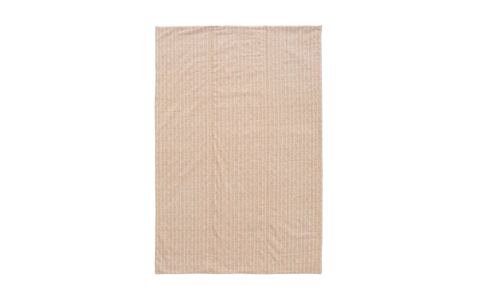 Urbanara Picknickdecke Mallur 130 x 190 cm - Apricot / Weiss