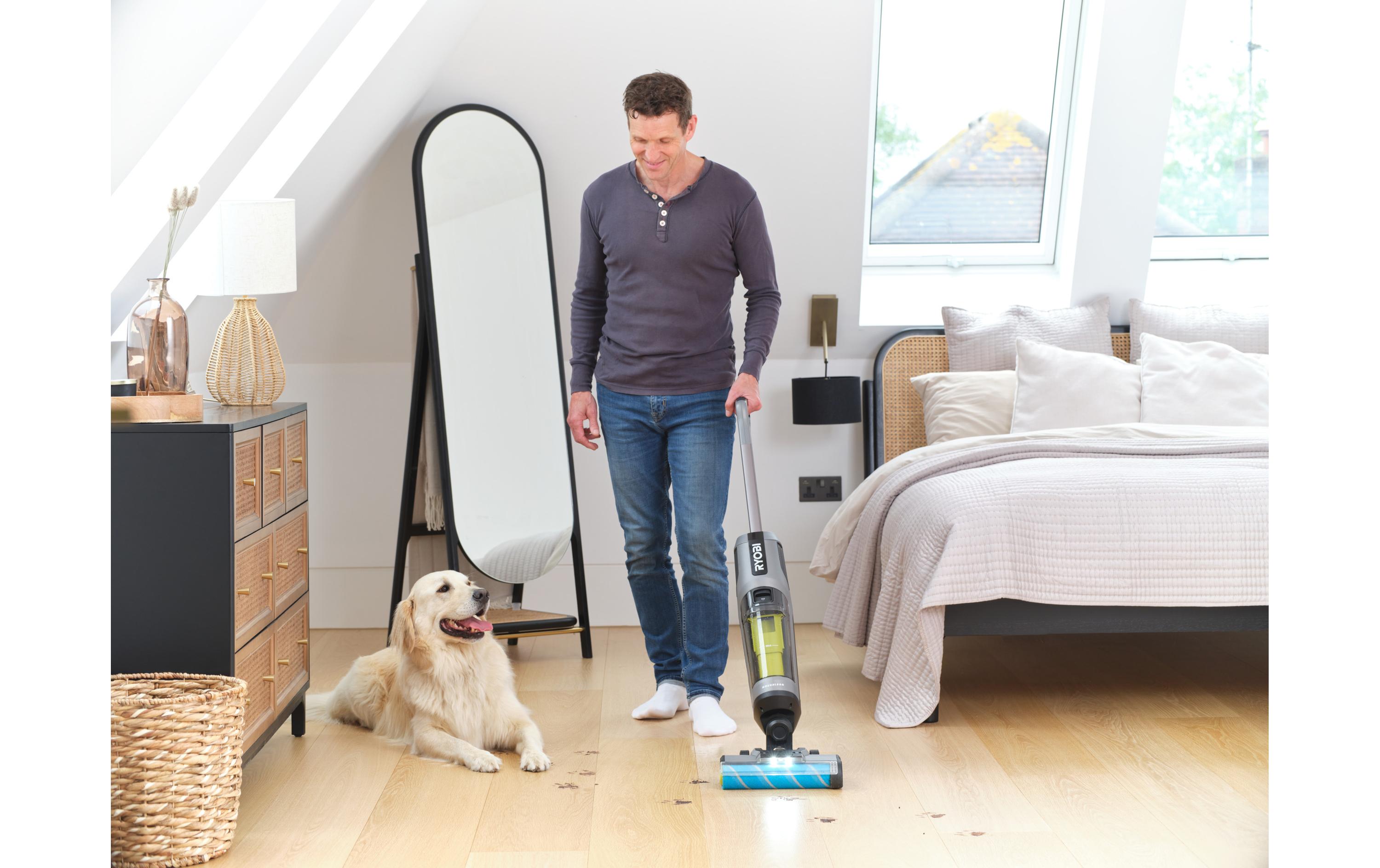 RYOBI Akku-Hartbodenreiniger RHFC18BL-0 ohne Akku und Ladegerät