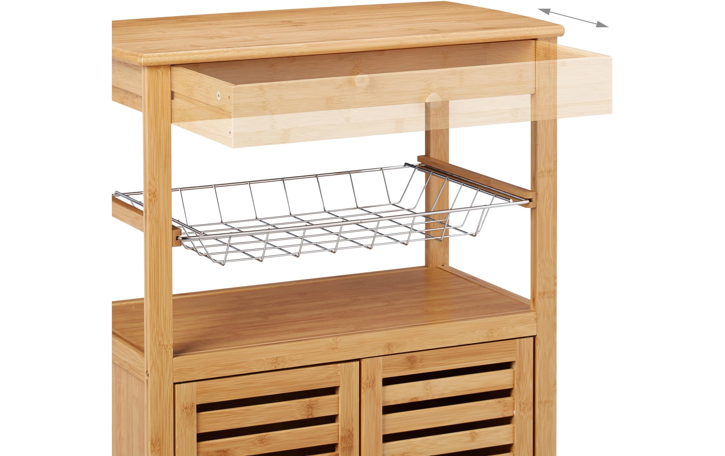 relaxdays Küchenwagen 82 x 59.5 x 35 cm