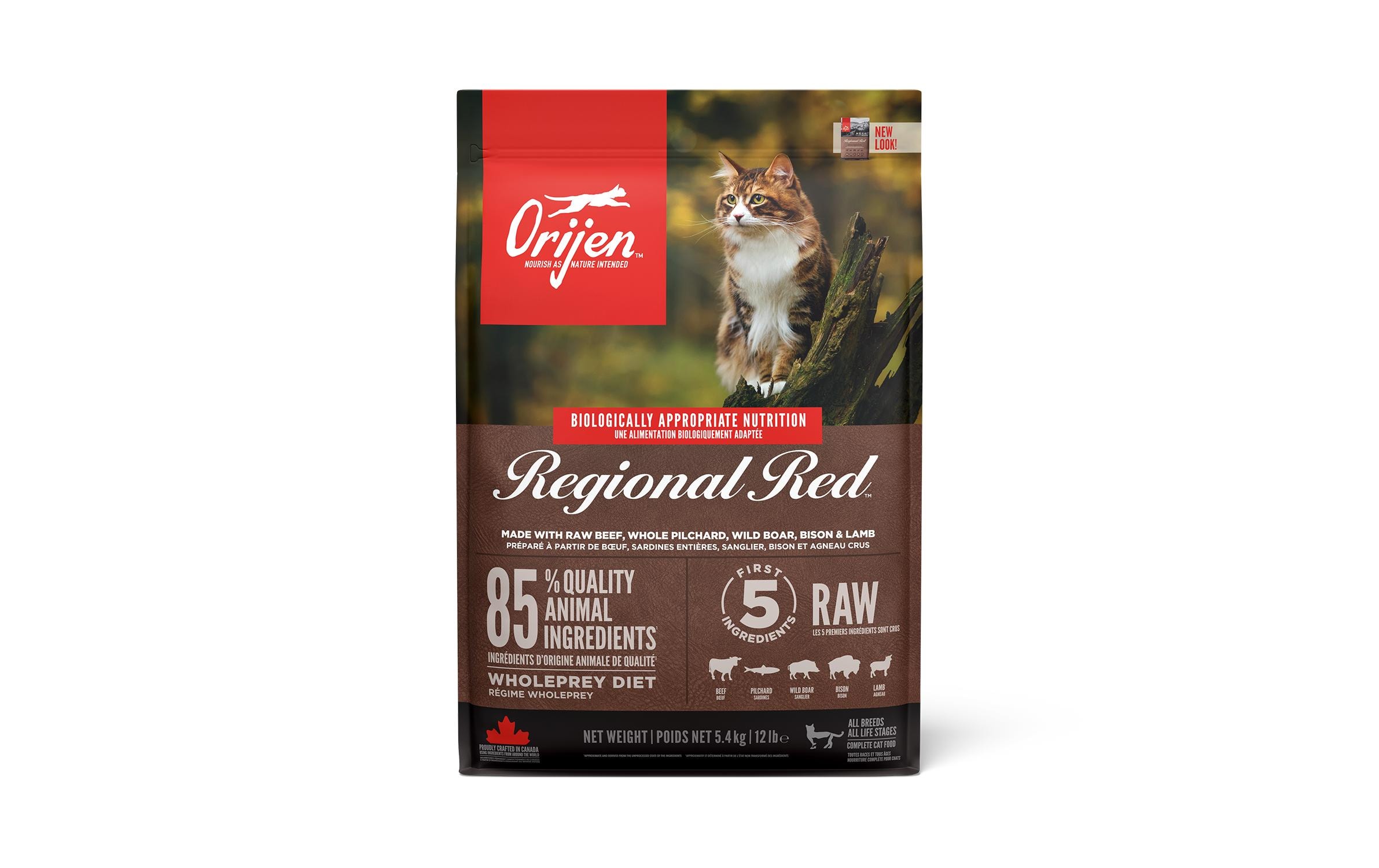 Orijen Trockenfutter Cat Regional Red mit Rind, 5.4 kg