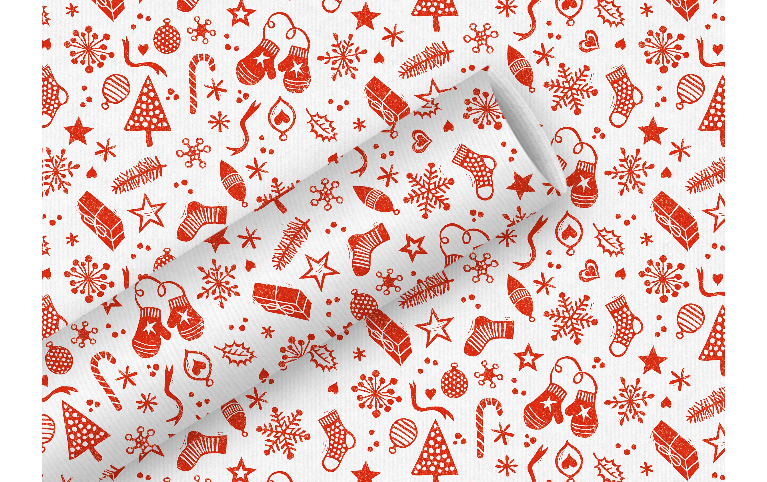 Braun + Company Geschenkpapier Christmas Things 2 m x 70 cm