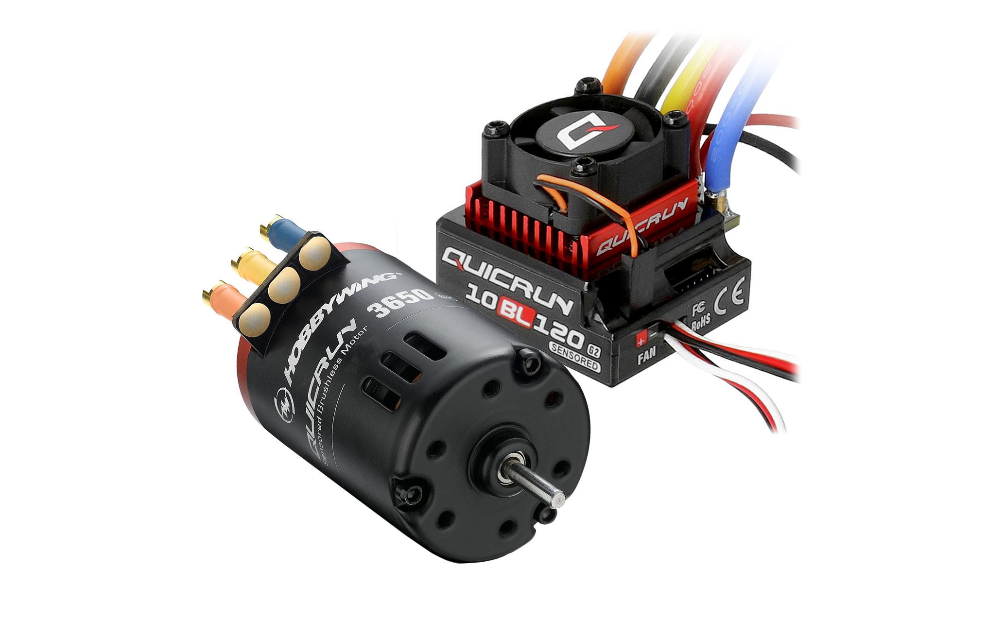 Hobbywing Brushless-Antriebsset 10BL120 G2 Combo 3650SD 10.5T 2-3S Hobbywing Brushless-Antriebsset 10BL120 G2 Combo 3650SD 10.5T 2-3S