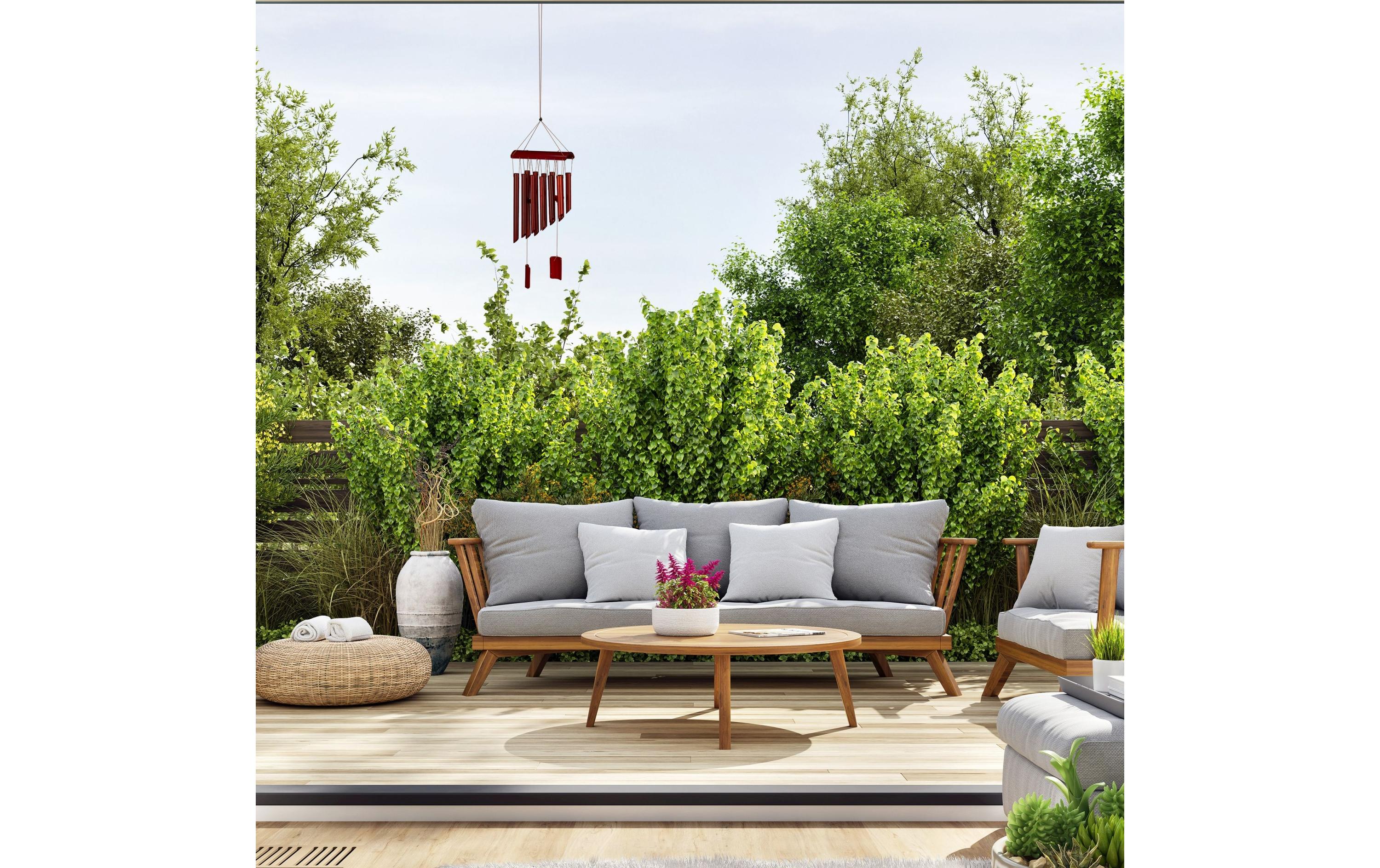 relaxdays Windspiel aus Bambus 60 cm