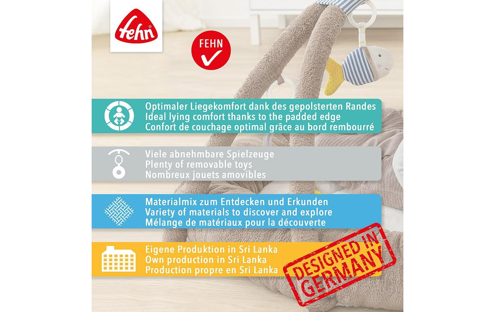 fehn Krabbeldecke 3-D-Activity-Nest Otter