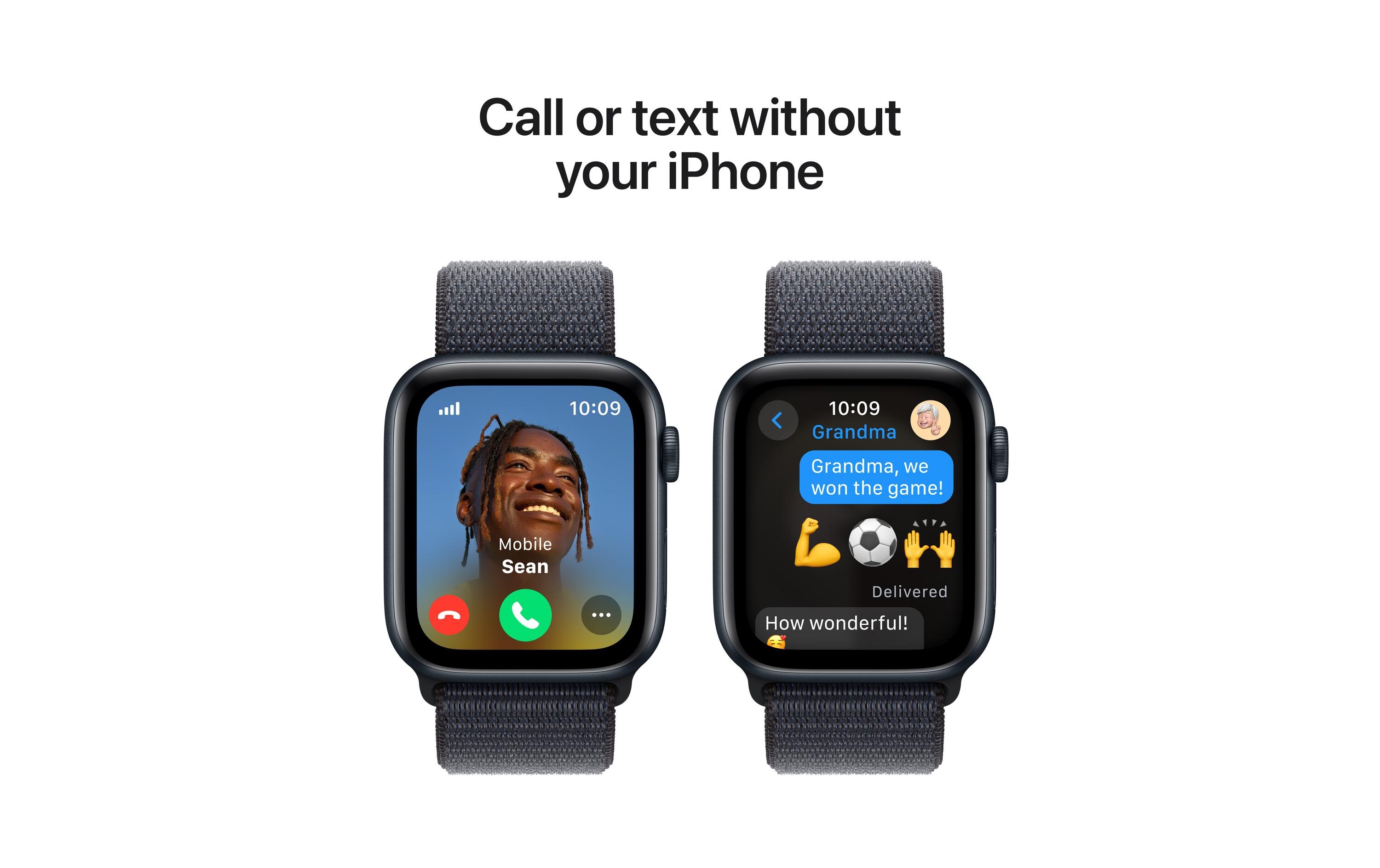 Apple Watch SE 2024 44 mm LTE Alu Sport Loop Mitternacht