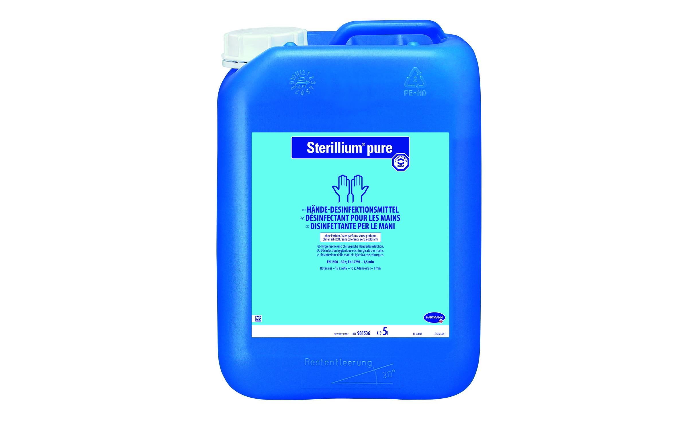 Sterillium Desinfektionsmittel Pure Hände 5 l Sterillium Desinfektionsmittel Pure Hände 5 l