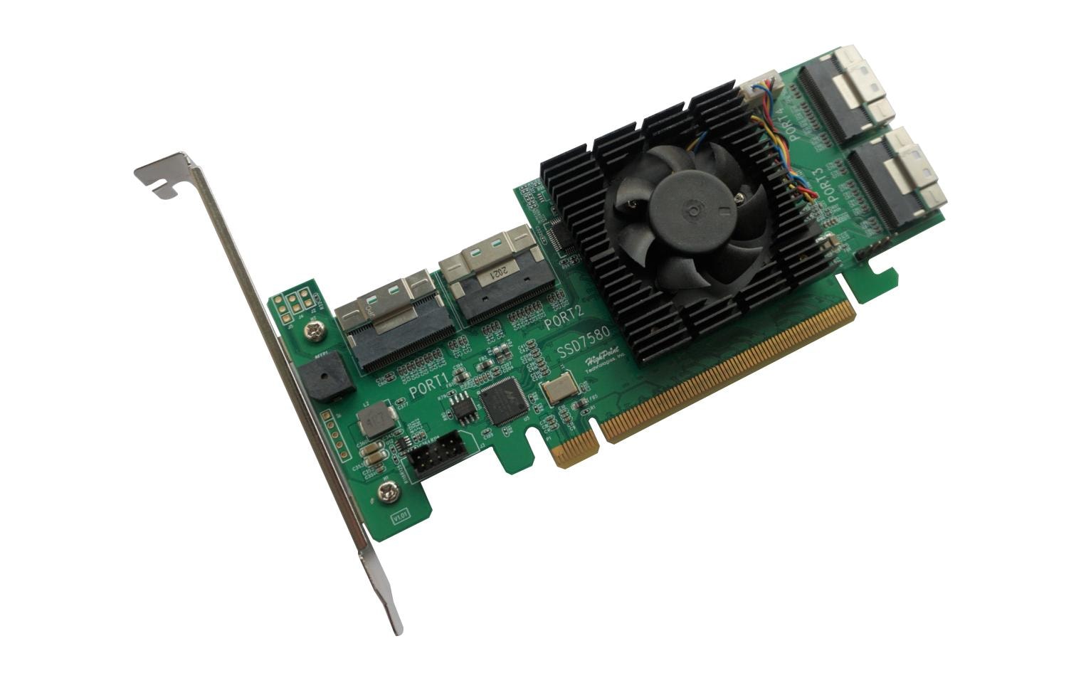 Highpoint RAID-Controller SSD7580A PCI-Ex16v4