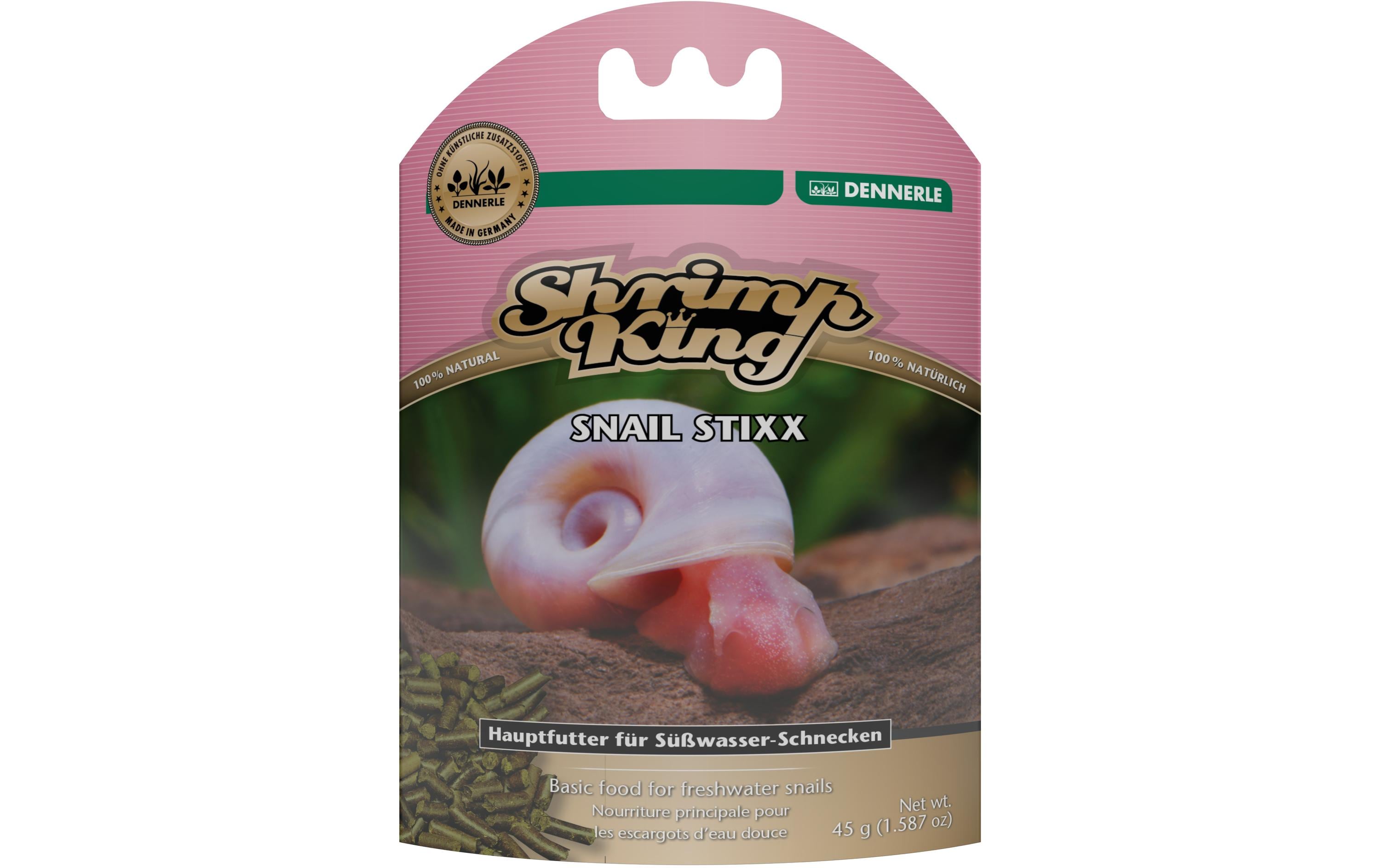 Dennerle Basisfutter Shrimp King Snail Stixx, 45 g