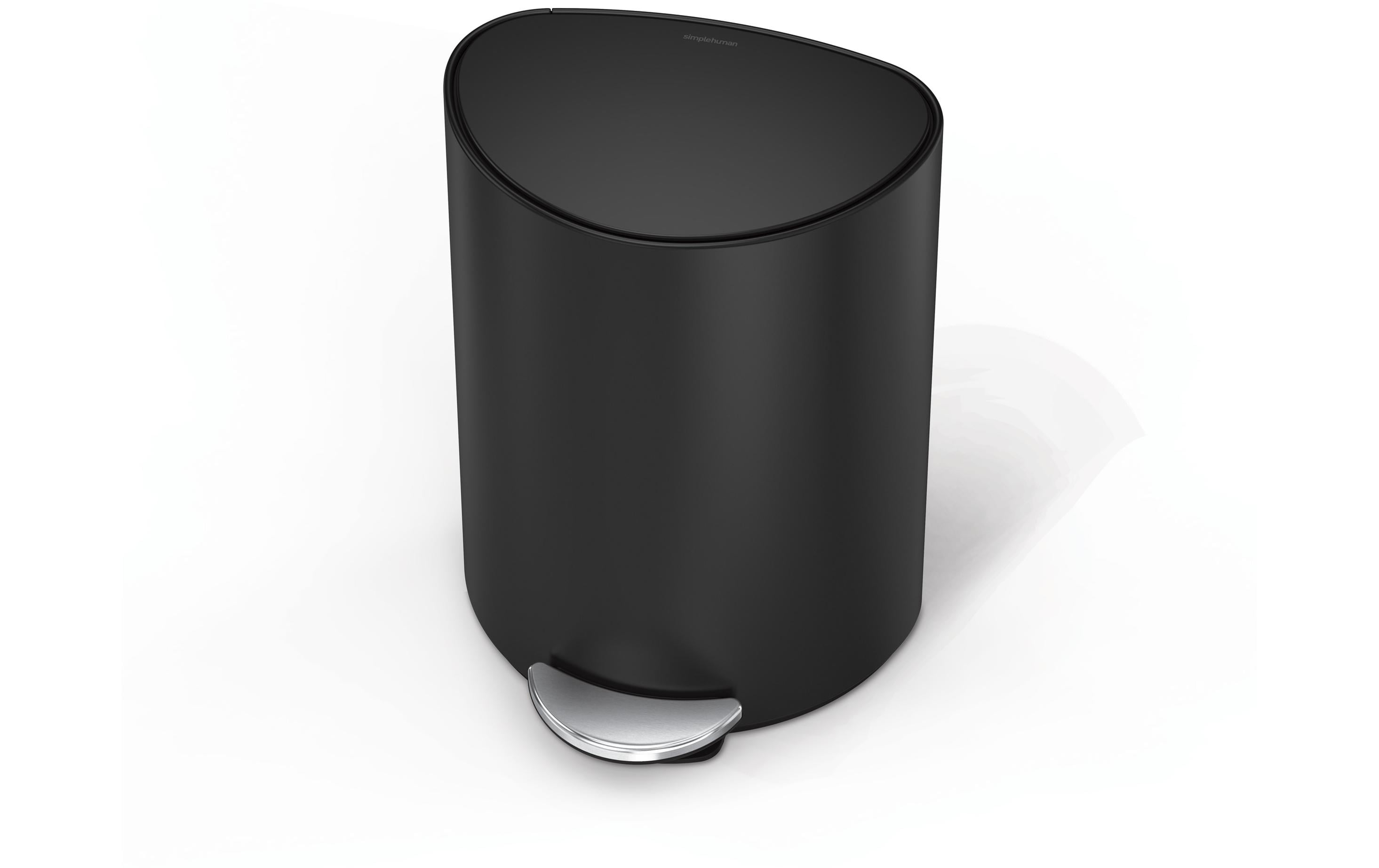 Simplehuman Abfalleimer 6 l, Schwarz matt