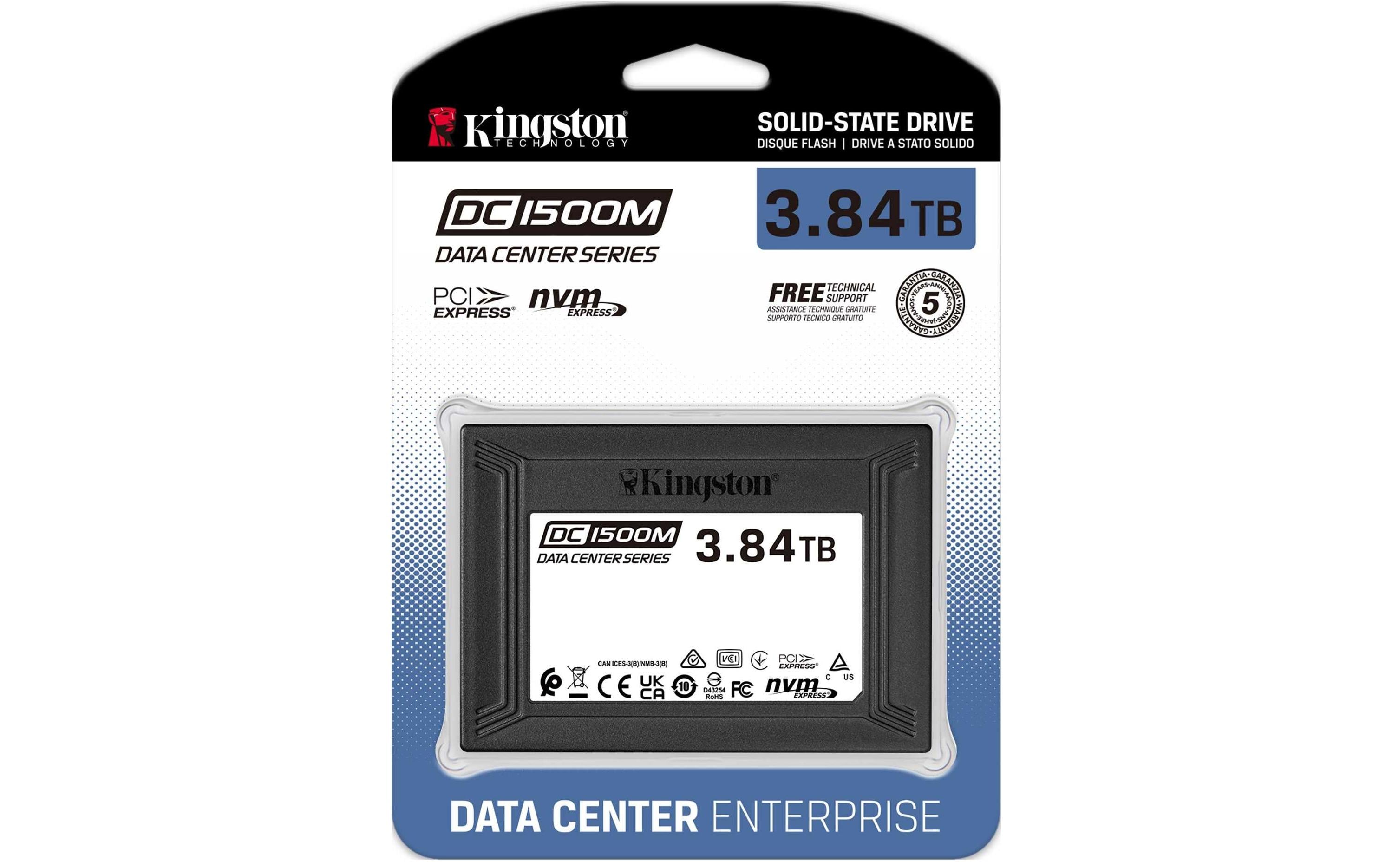 Kingston SSD DC1500M 2.5 NVMe 3840 GB Mixed Use