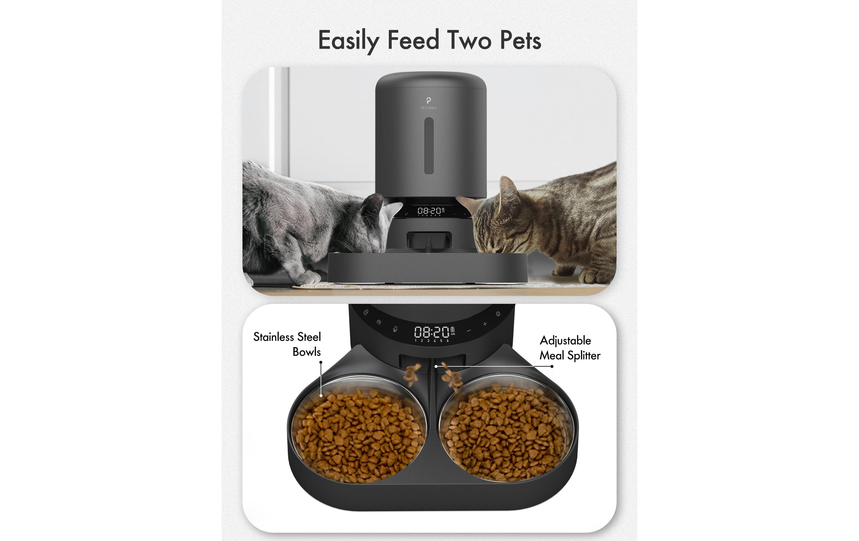 Petlibro Futterautomat Granary Dual Feeder 5 l, Schwarz