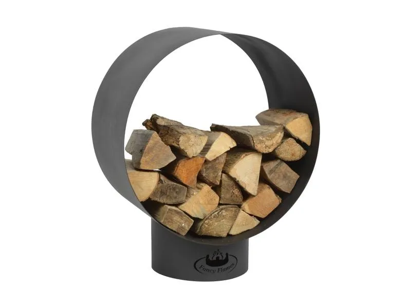 Esschert Design Holzregal Rund, Stahl