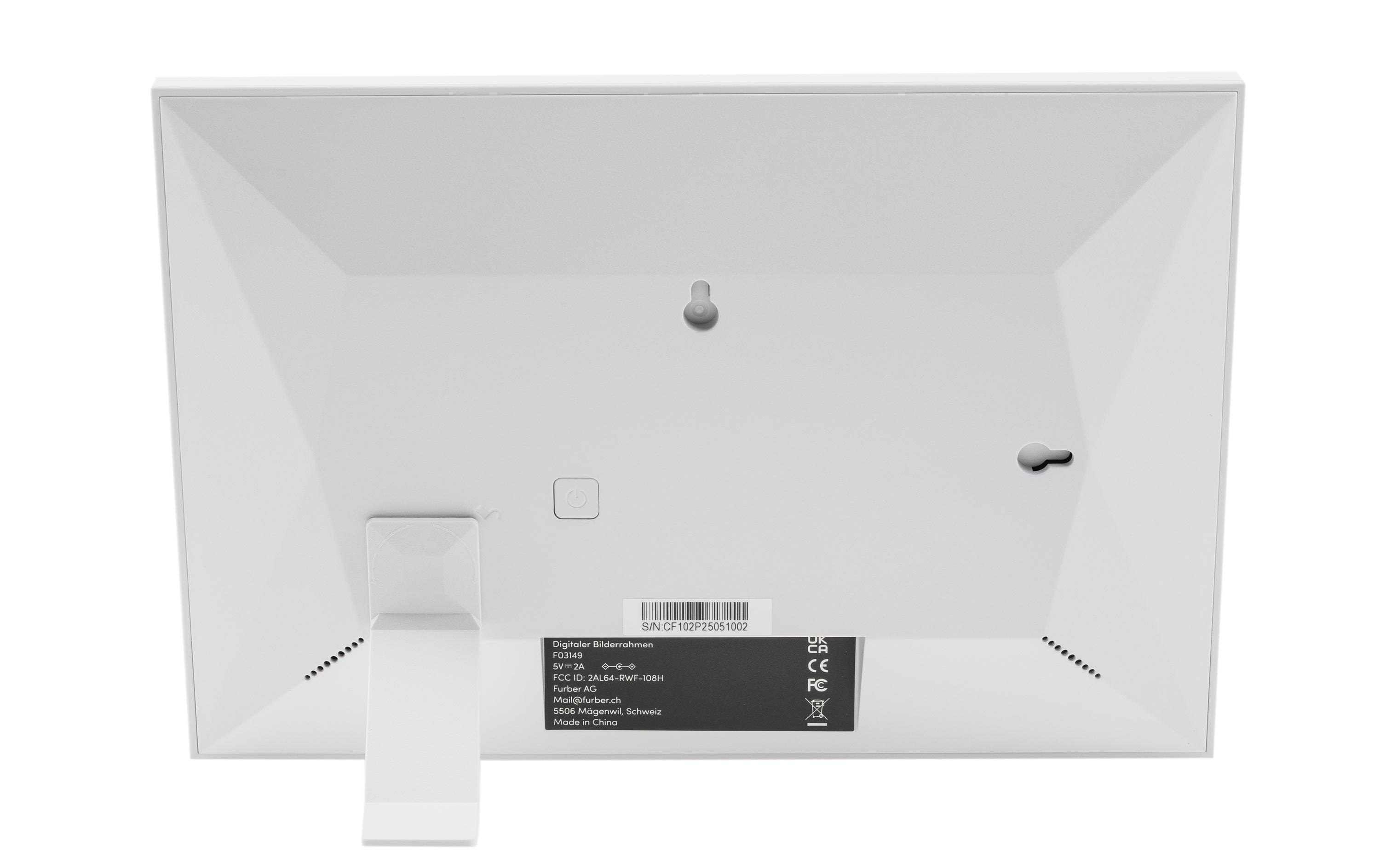 COCON Digitaler Bilderrahmen Momento 10.1, Weiss