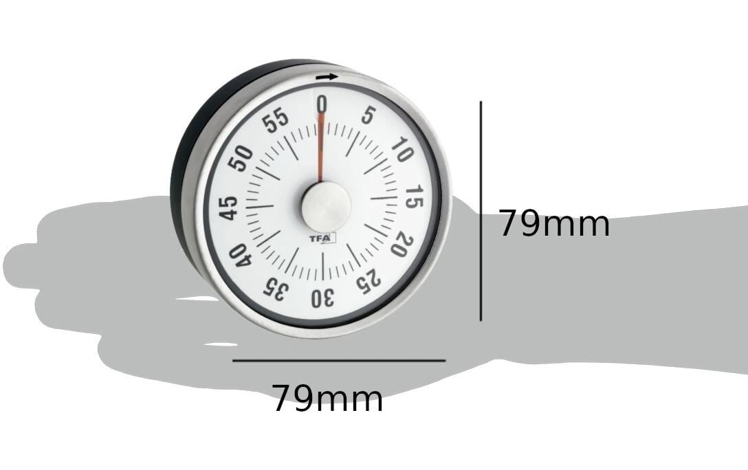 TFA Dostmann Küchentimer Puck Anthrazit