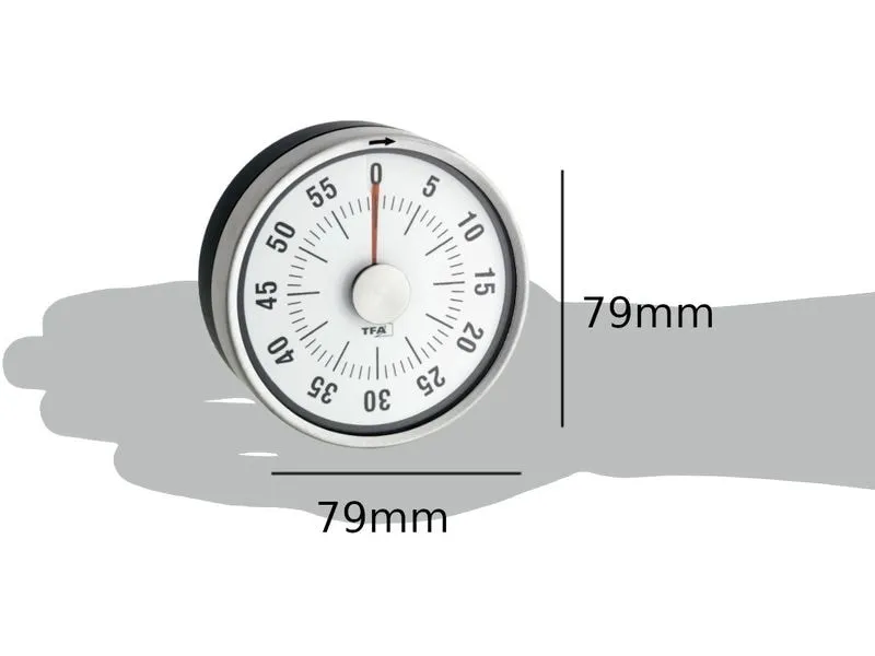 TFA Dostmann Küchentimer Puck Anthrazit