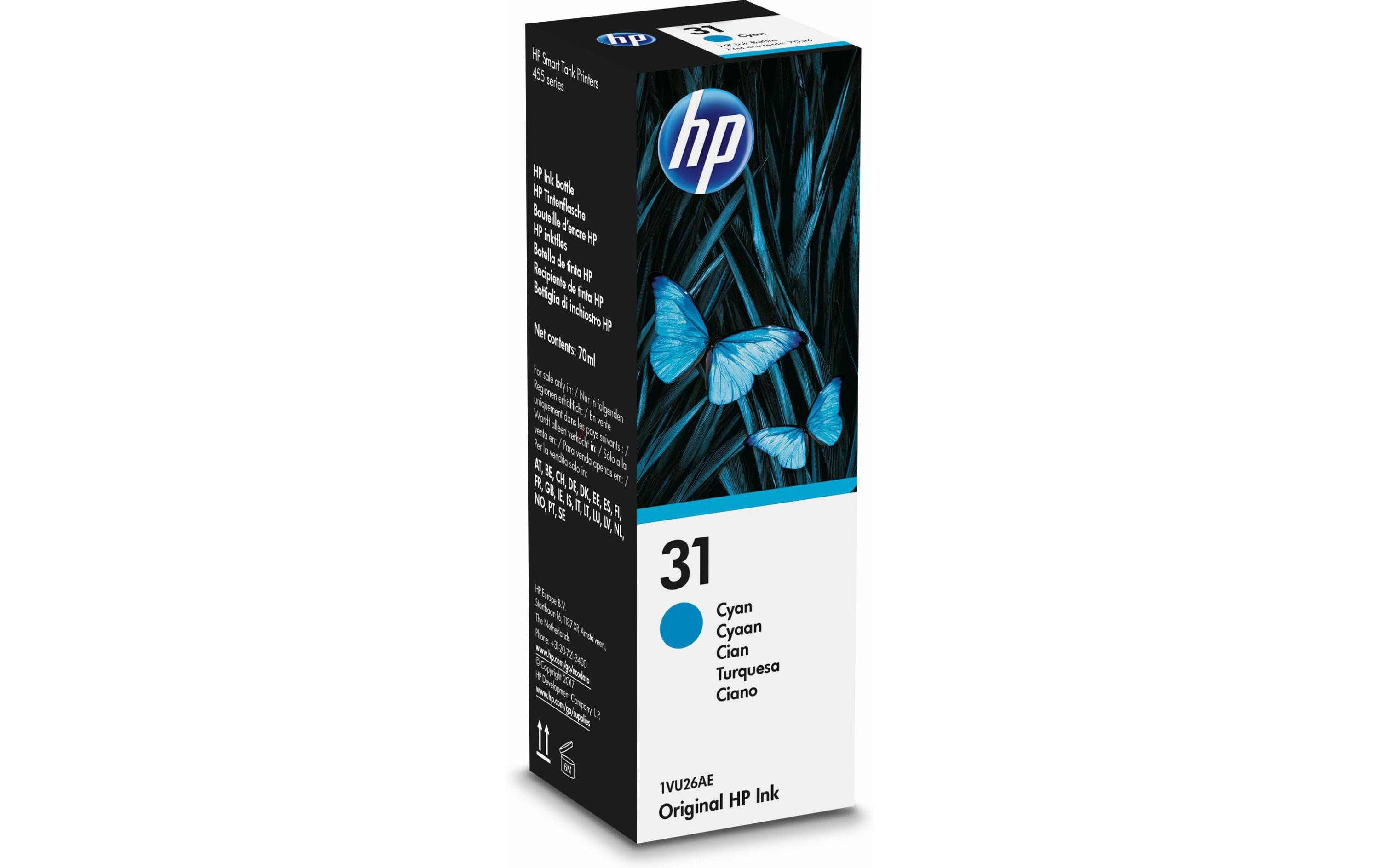 HP Tinte Nr. 31 (1VU26AE) Cyan