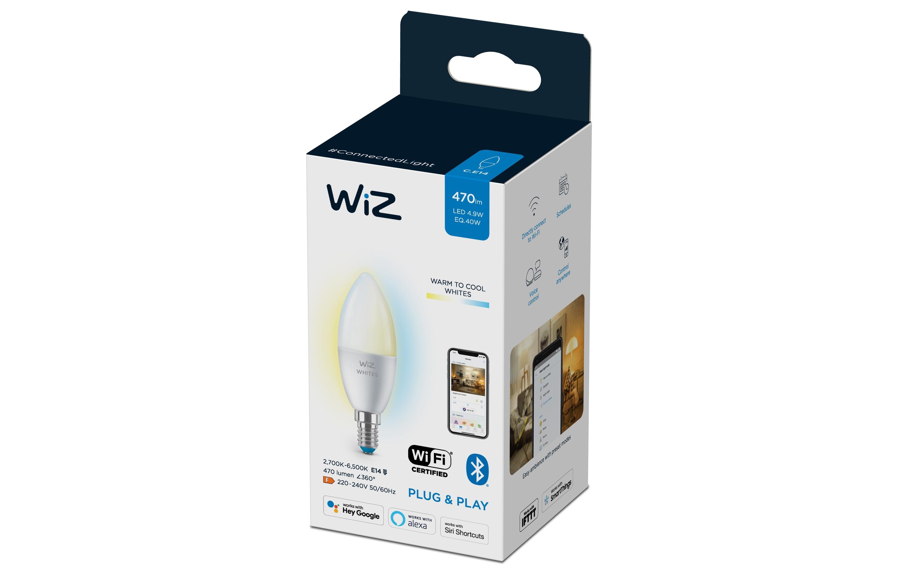 WiZ Leuchtmittel 4.8W (40W) E14 B35 Tunable White Einzelpack