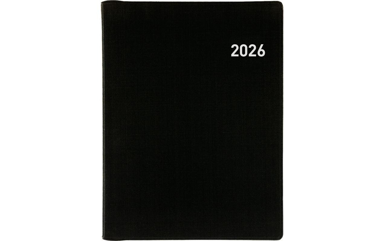 Biella Geschäftsagenda Rex Wire-O Schwarz, 10 x 14 cm