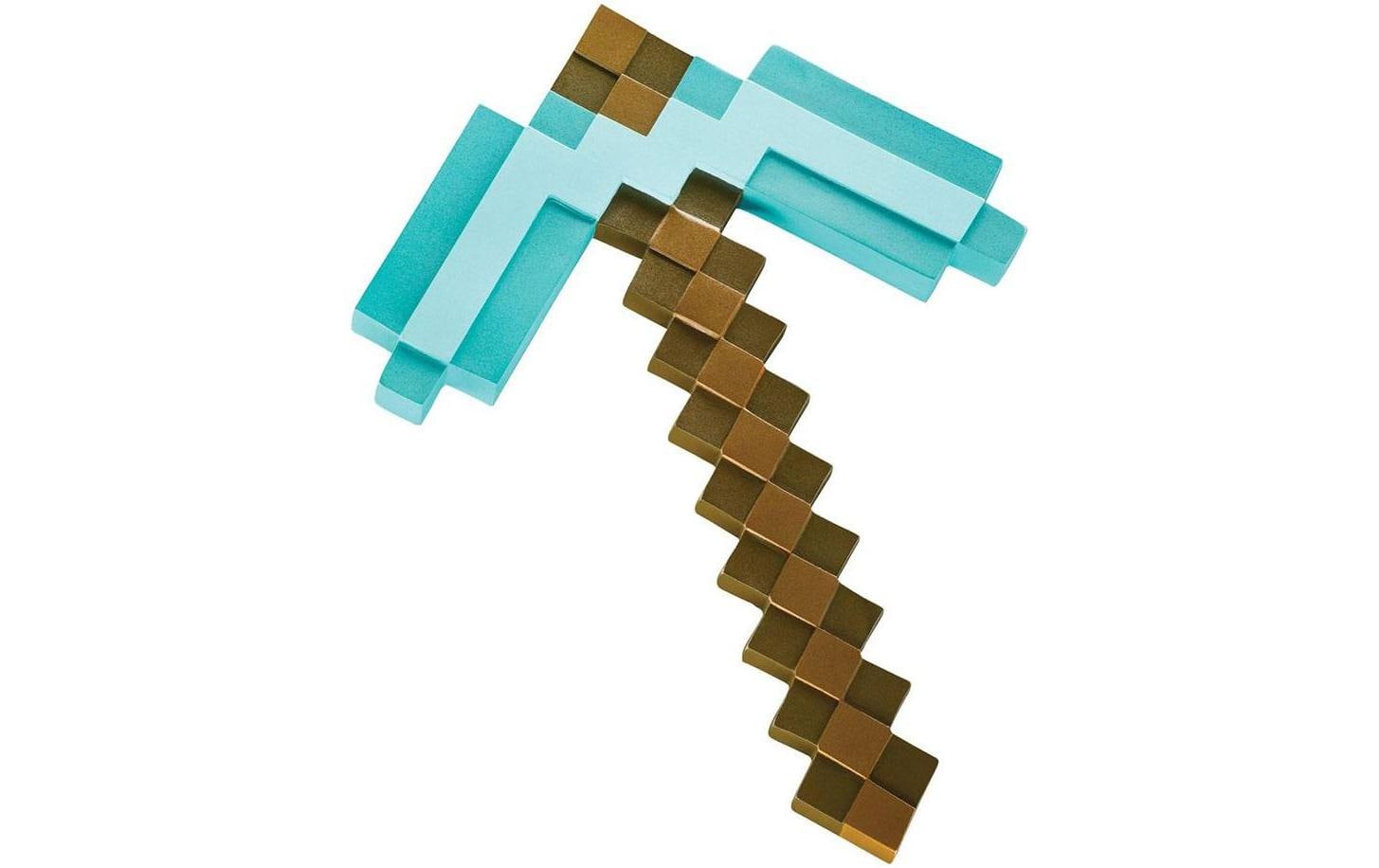 Disguise Minecraft Plastic Replica Diamond Pickaxe Blau/Braun Disguise Minecraft Plastic Replica Diamond Pickaxe Blau/Braun