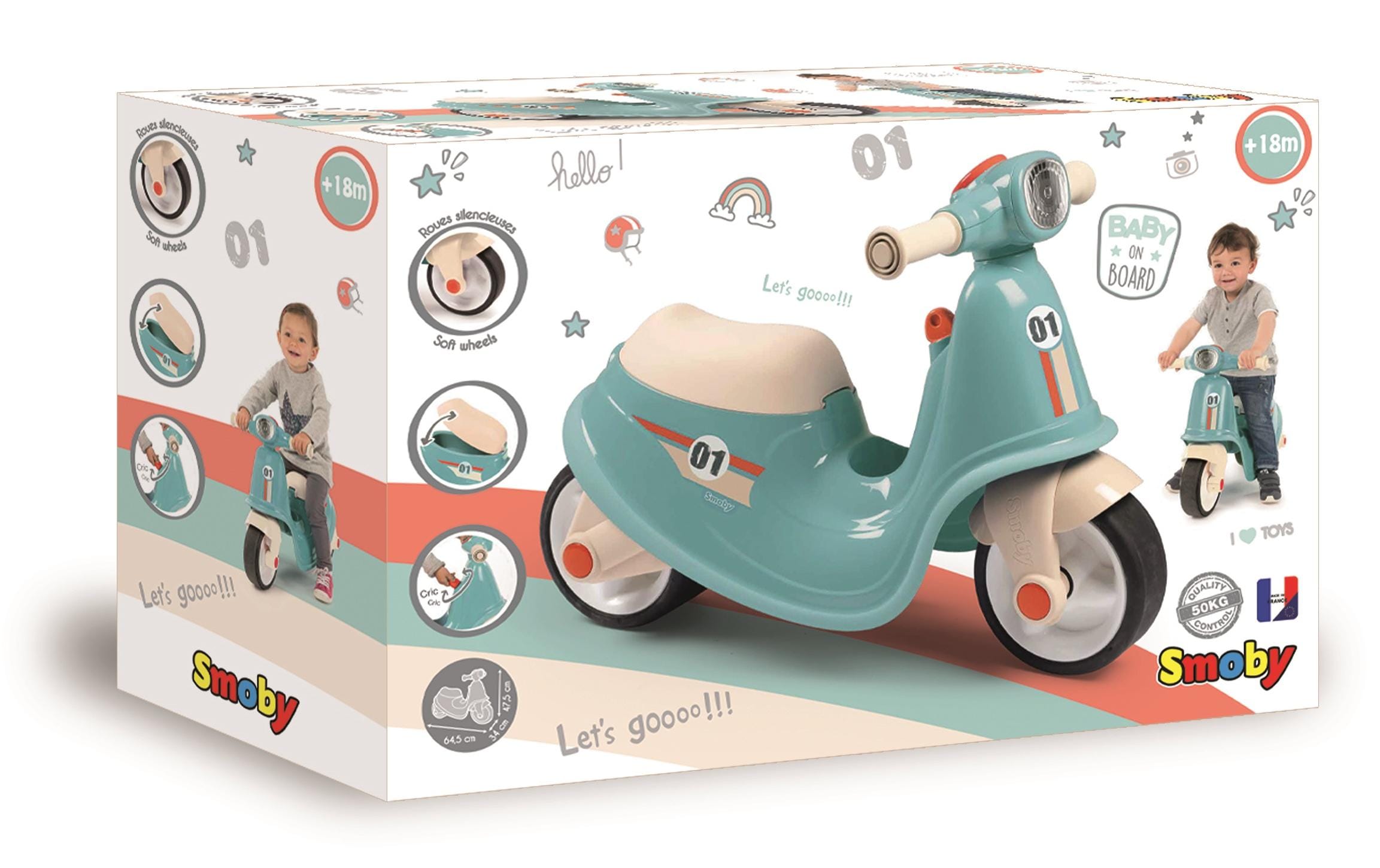 Smoby Rutschfahrzeug Scooter Ride-On Blue Smoby Rutschfahrzeug Scooter Ride-On Blue