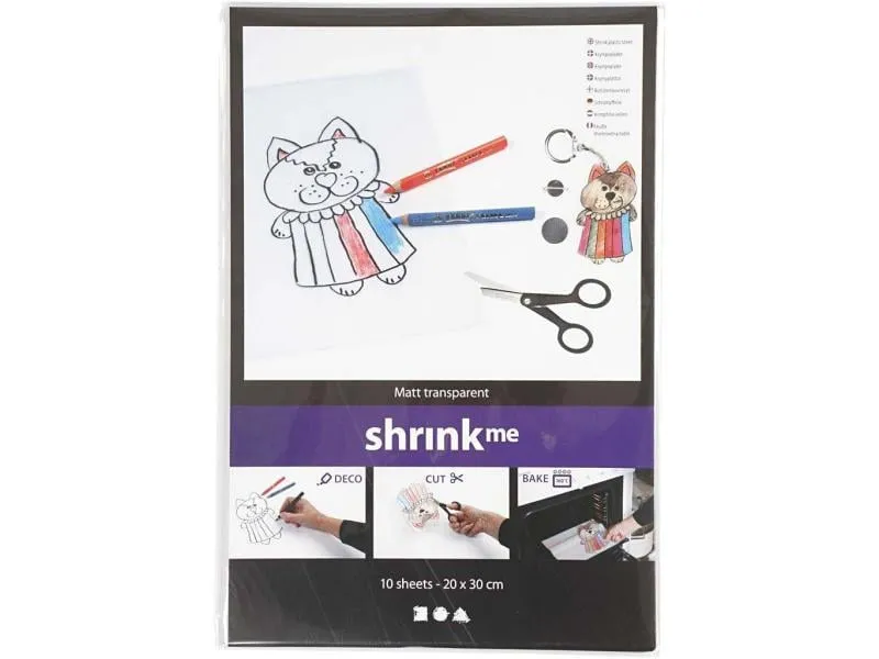 Creativ Company Schrumpffolie 20 x 30 cm matt transparent