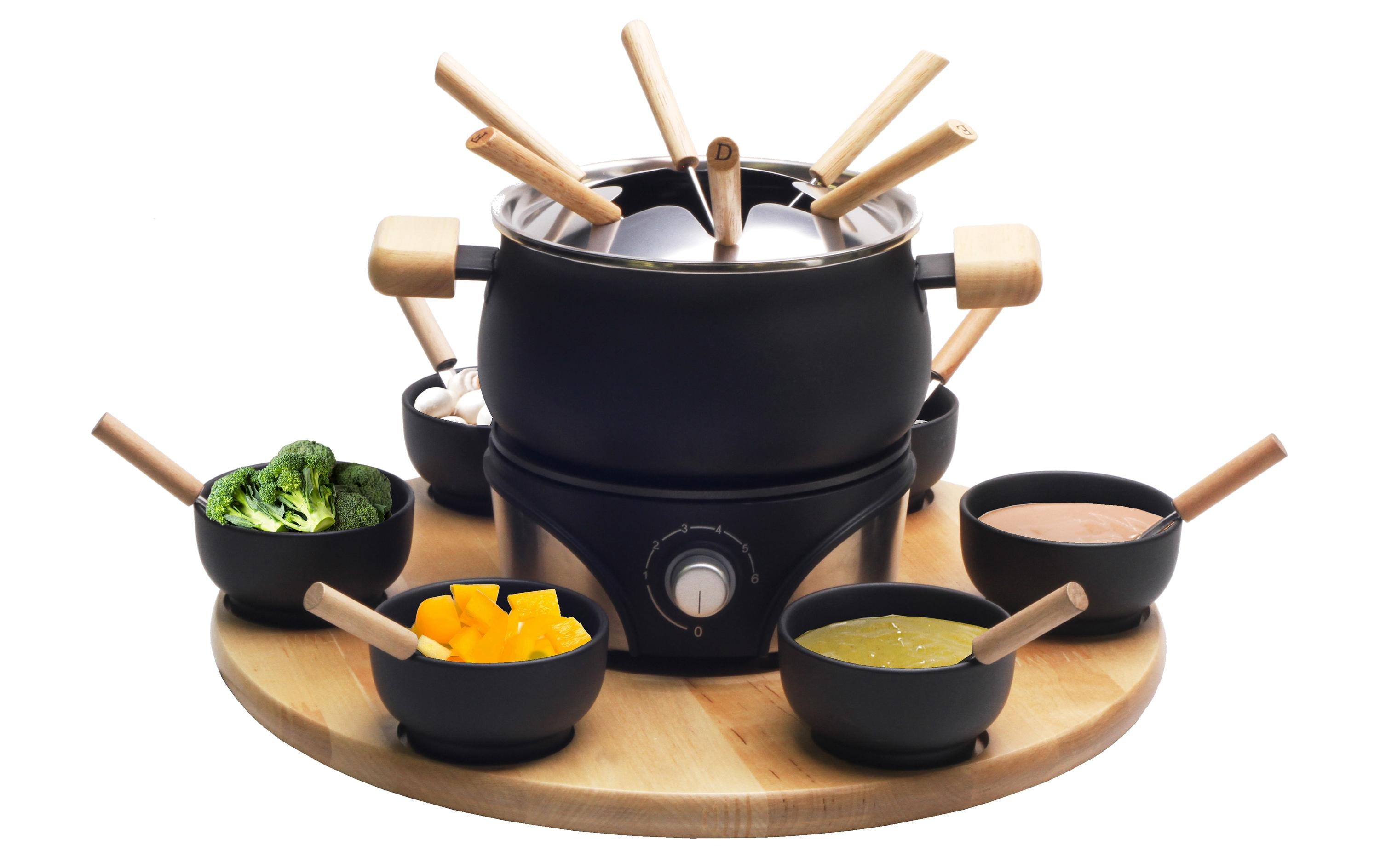 Nouvel Fleischfondue-Set Mia 21 Teile, Schwarz Nouvel Fleischfondue-Set Mia 21 Teile, Schwarz