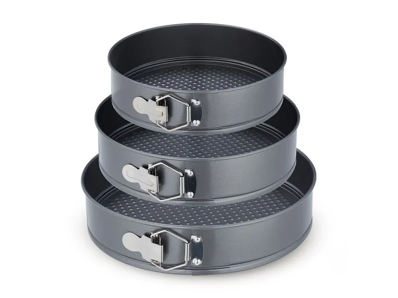 relaxdays Springform 24 cm/26 cm/28 cm, Anthrazit