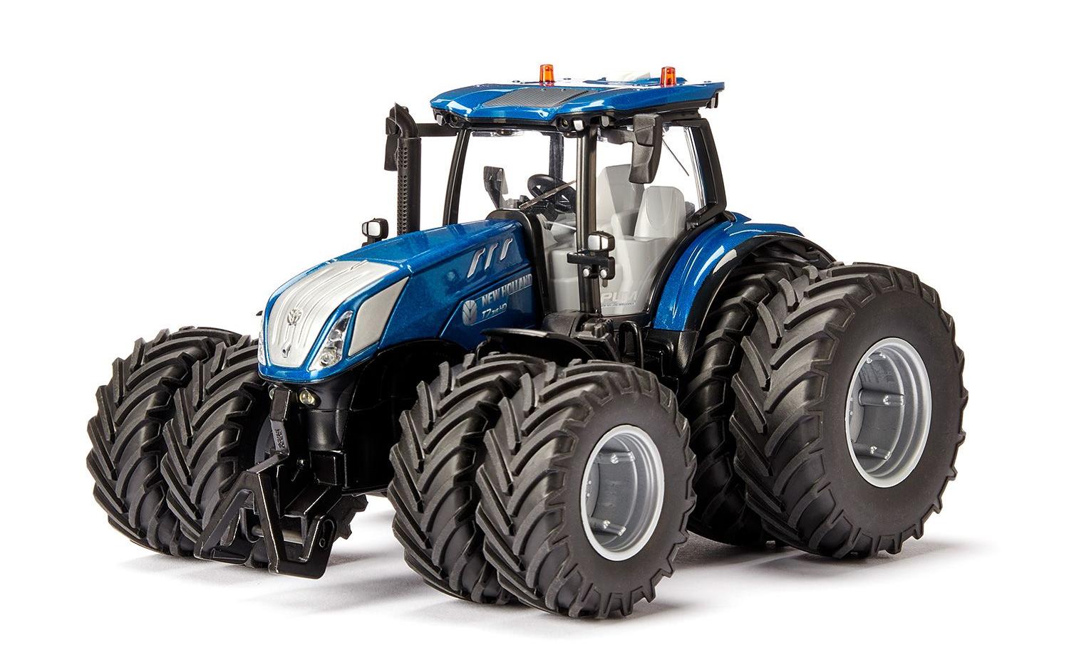 Siku Traktor New Holland T7.315, Doppelreifen, mit Sender, 1:32 Siku Traktor New Holland T7.315, Doppelreifen, mit Sender, 1:32