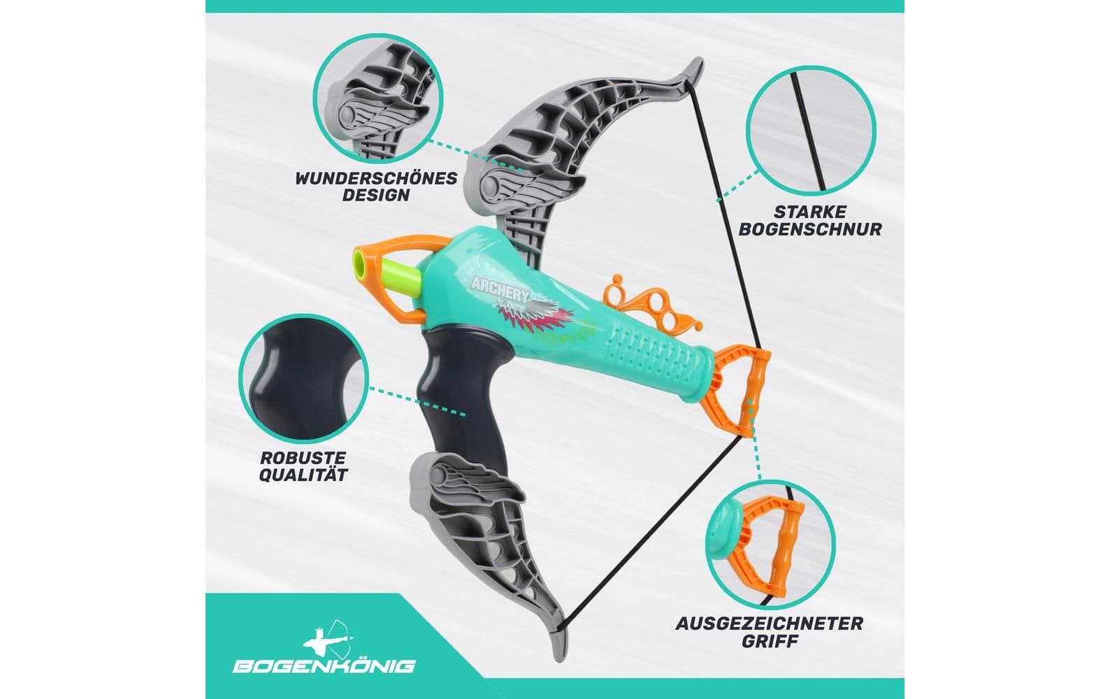 Bogenkönig Bogenschiess-Set 23-teilig