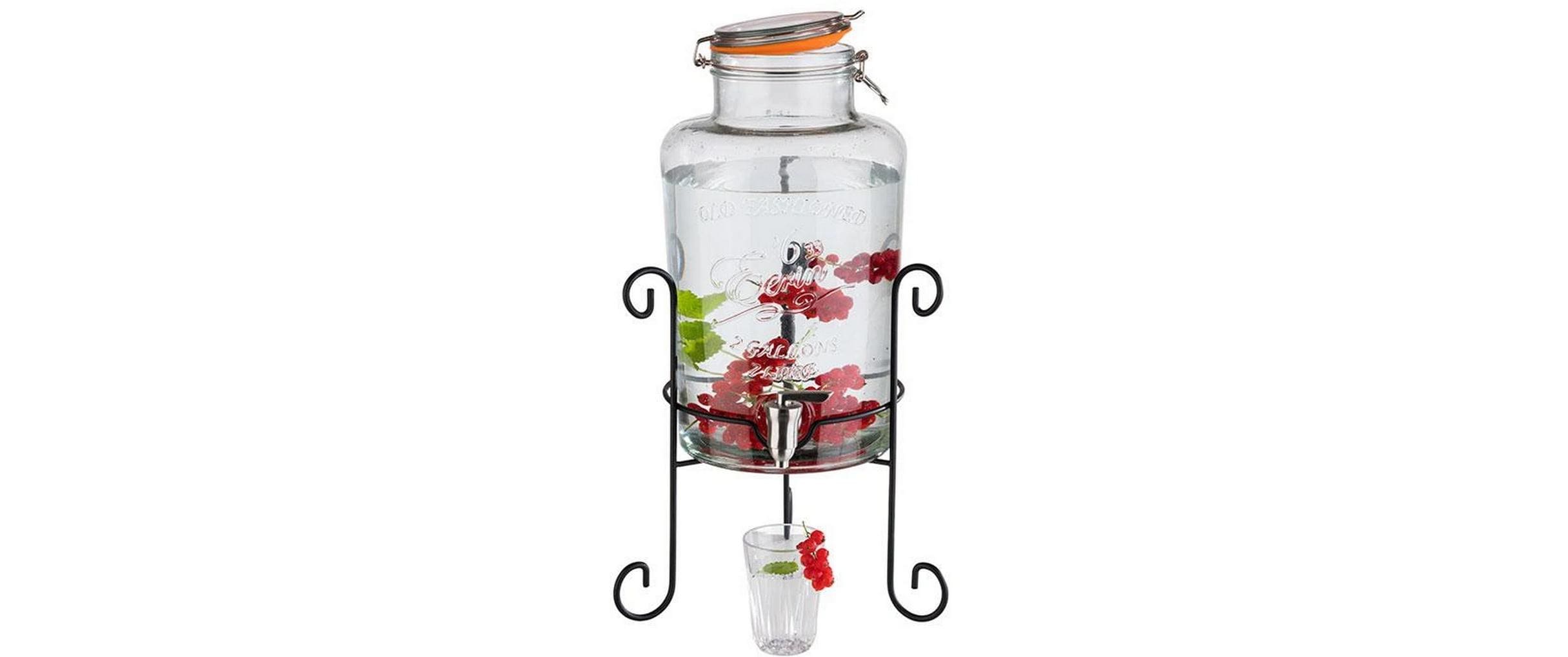 APS Getränkespender Old Fashioned 7 Liter, Transparent