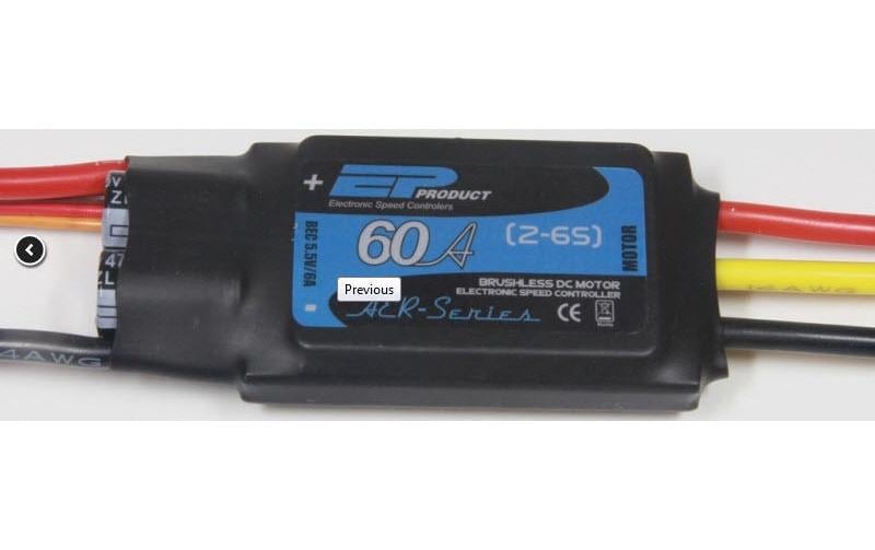EP Brushless Regler Aer60-Aer-Series 60A, 2-6S, S-BEC