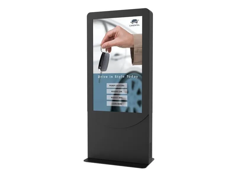 Peerless-AV Kioskrahmen KIPC2555B-3-EUK Schwarz, für 55