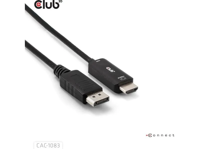 Club 3D Kabel CAC-1083 DisplayPort - HDMI, 2 m Club 3D Kabel CAC-1083 DisplayPort - HDMI, 2 m