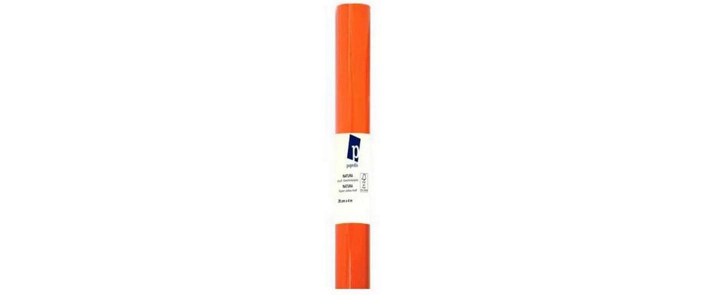 Büromaterial Geschenkpapier Kraft Orange/Weiss