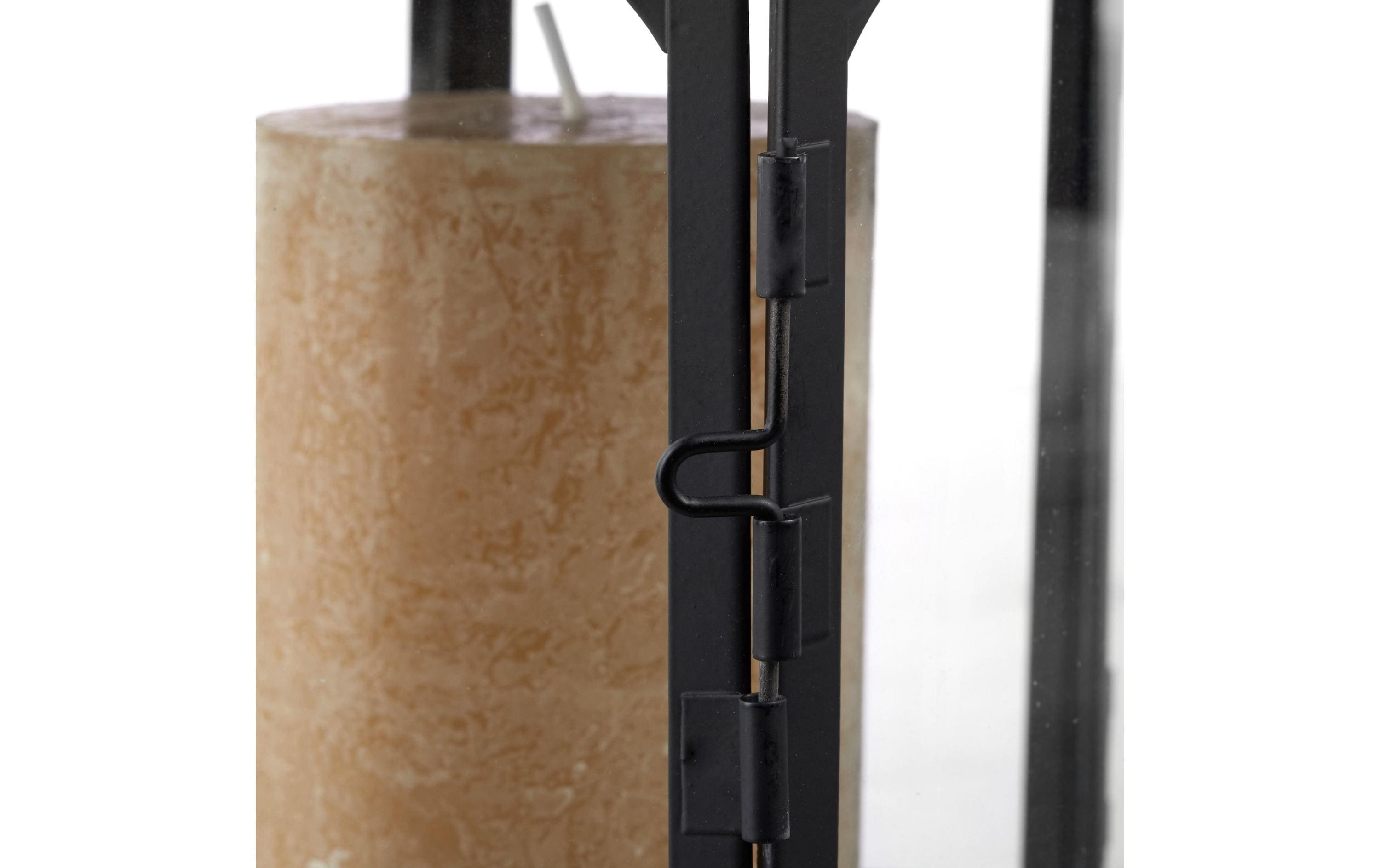 relaxdays Laterne Oriental 3 Stück, 24.5 cm/33 cm/43 cm, Schwarz