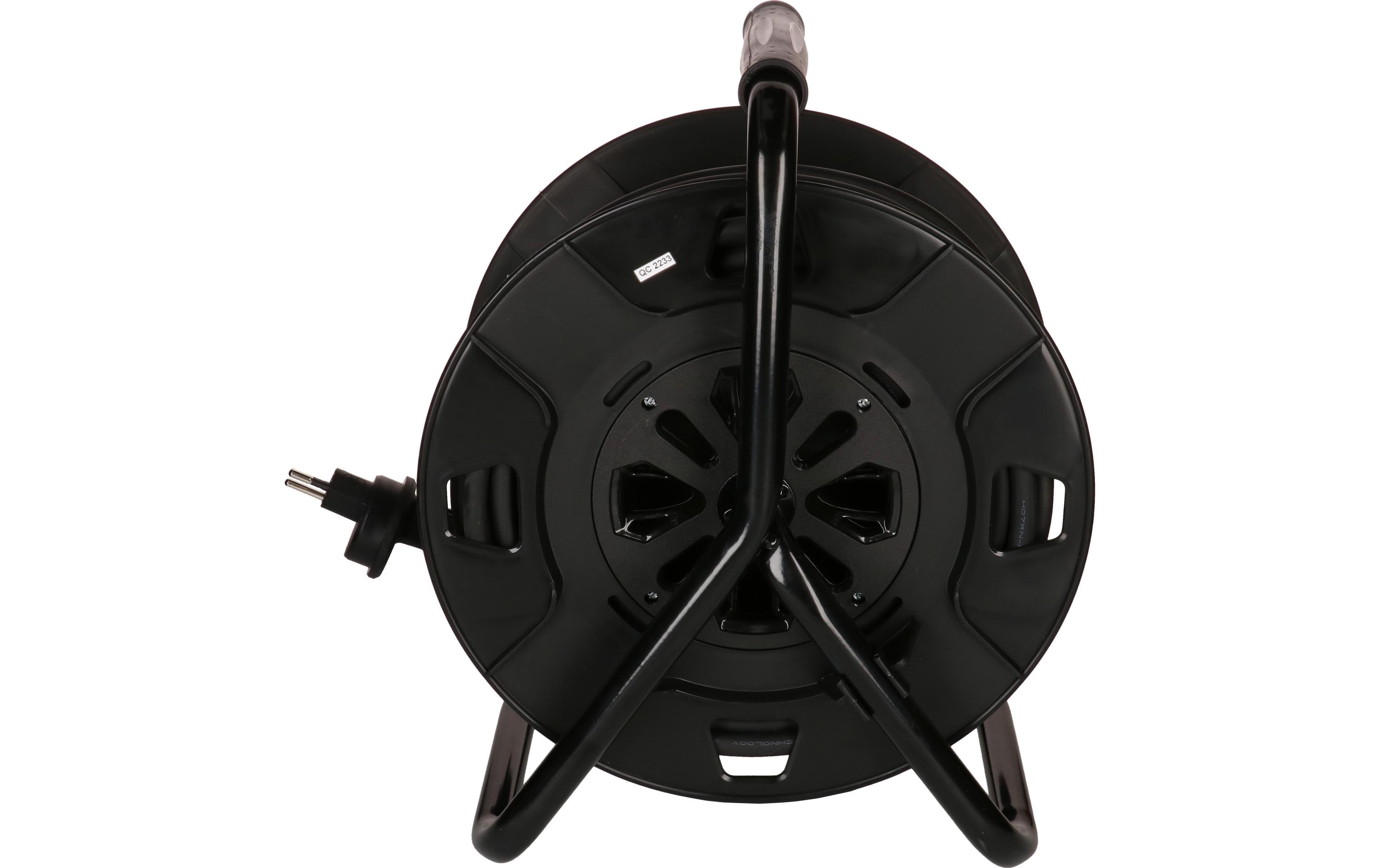 Max Hauri Kabelrolle maxREEL 33 m, 3x T13, IP55, Schwarz